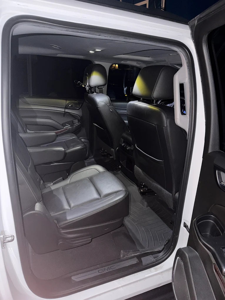 GMC Yukon rear interior after detailing